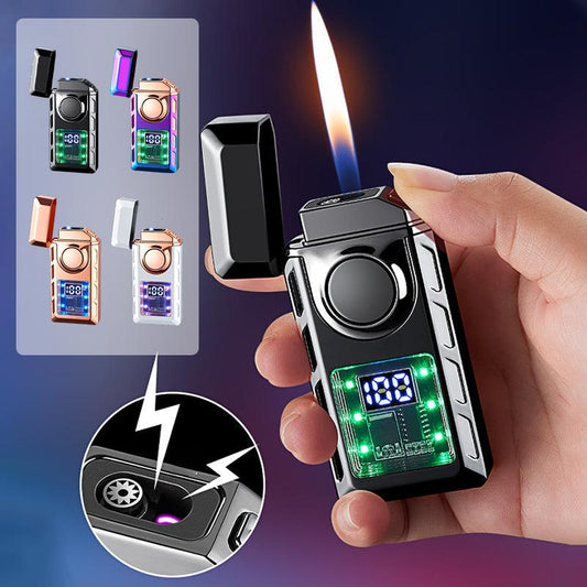 🔥LAST DAY PROMOTION - 50%OFF🔥Multi-Functional Dual Flame Lighter with Colored Lights