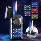 🔥LAST DAY PROMOTION - 50%OFF🔥Multi-Functional Dual Flame Lighter with Colored Lights