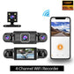 🎉50% OFF Limited Time Offer⌛️Driving Safety4-Channel FHD Dash Cam with Ultra-Wide Angle